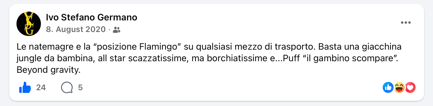 Ivo Stefano Germano, svacco totale