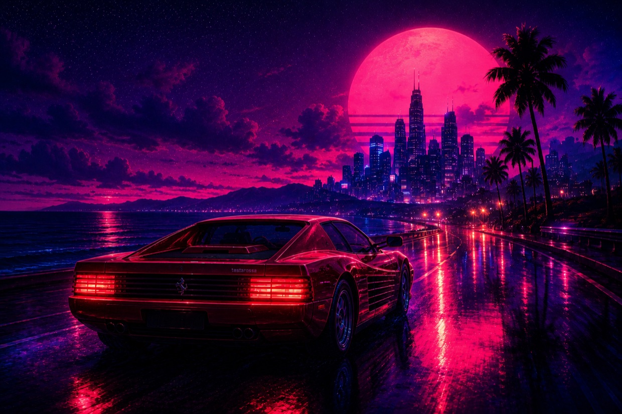 Kavinsky e la Testarossa volante